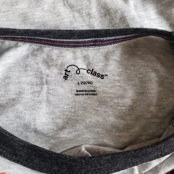 ⚡Art Class Raglan Graphic Tee L (12/14) NWT - Picture 2 of 3